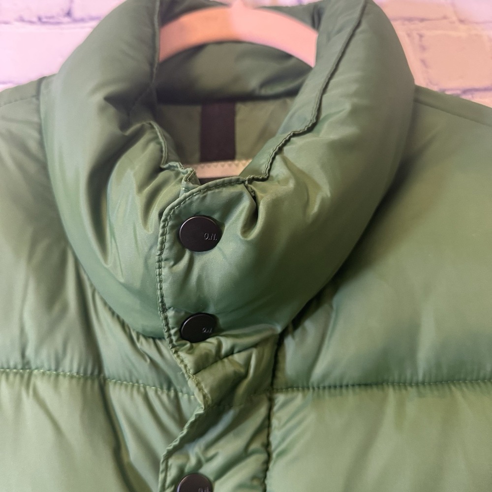 Old Navy Puffer Vest Mens XL Green Full Zip Outdoor Fishing Hunting Work - Picture 2 of 8